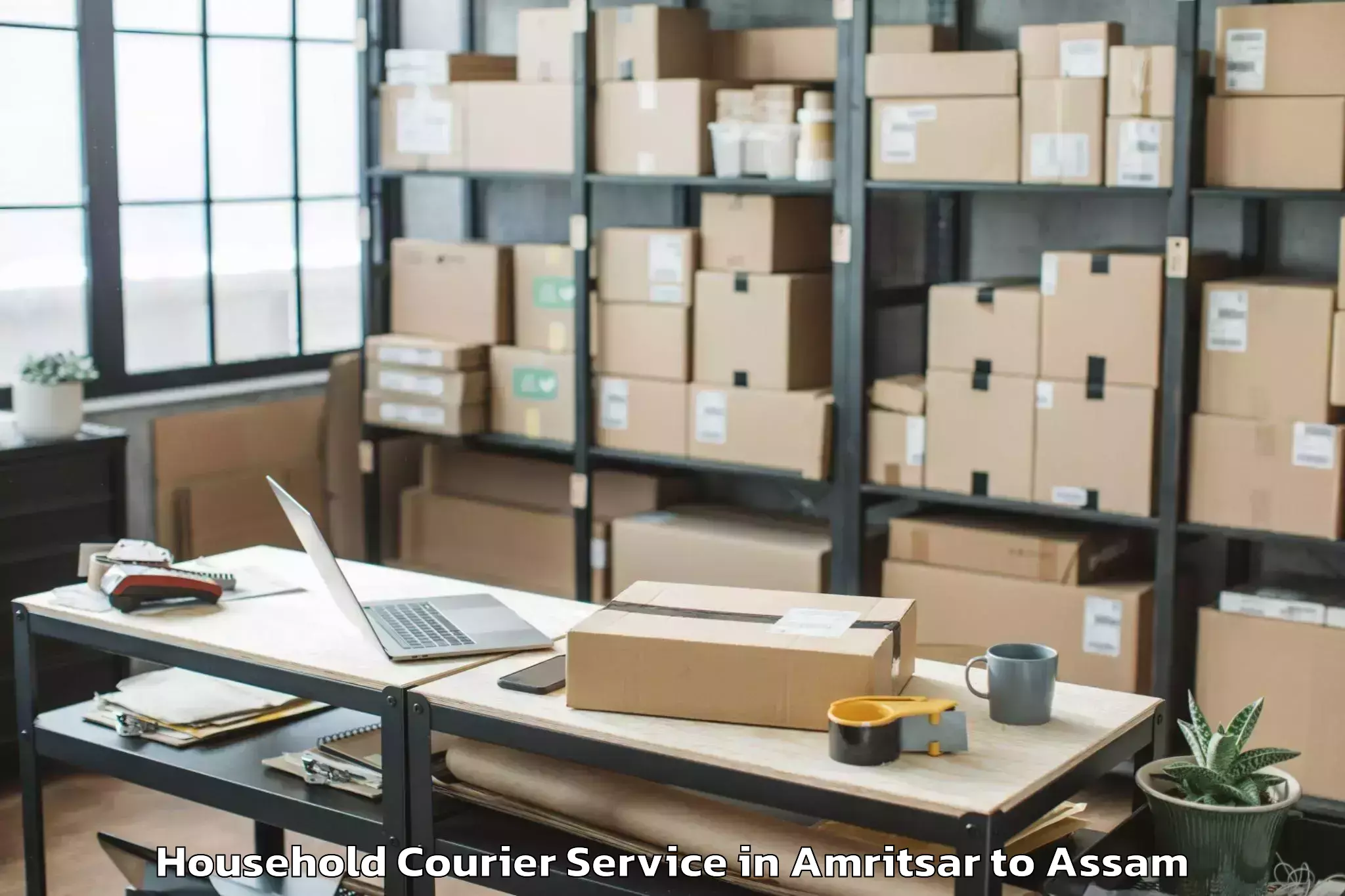 Book Amritsar to Sarupeta Household Courier Online